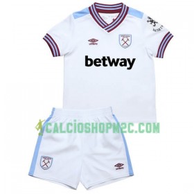 West Ham United Bambino Maglia Trasferta 2019/2020 Manica Corta (+ Pantaloncini)